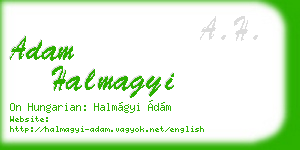 adam halmagyi business card