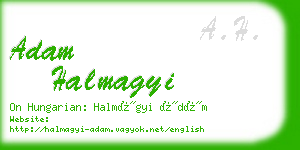 adam halmagyi business card